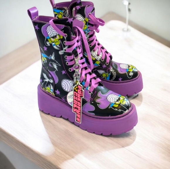 Vintage Power Puff Girls Mojo Jo Jo Combat Boots - Picture 6 of 16